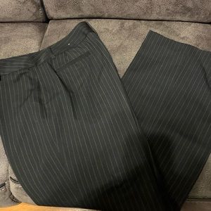 Women's striped black & white slacks